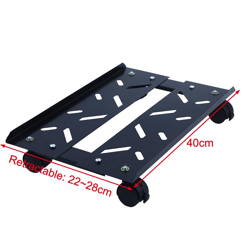 Adjustable Mobile CPU Stand with Wheels Ventilated PC Tower Holder Fits Most ATX Cases for Home Office Desk Use