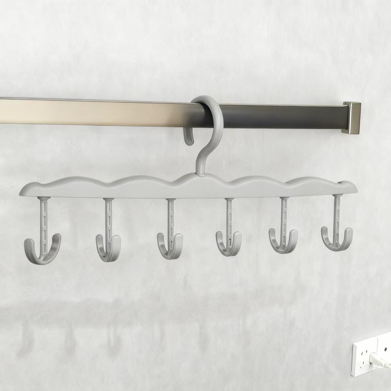 

Rotatable Multi-Hook Tie & Underwear Organizer 12 Hooks