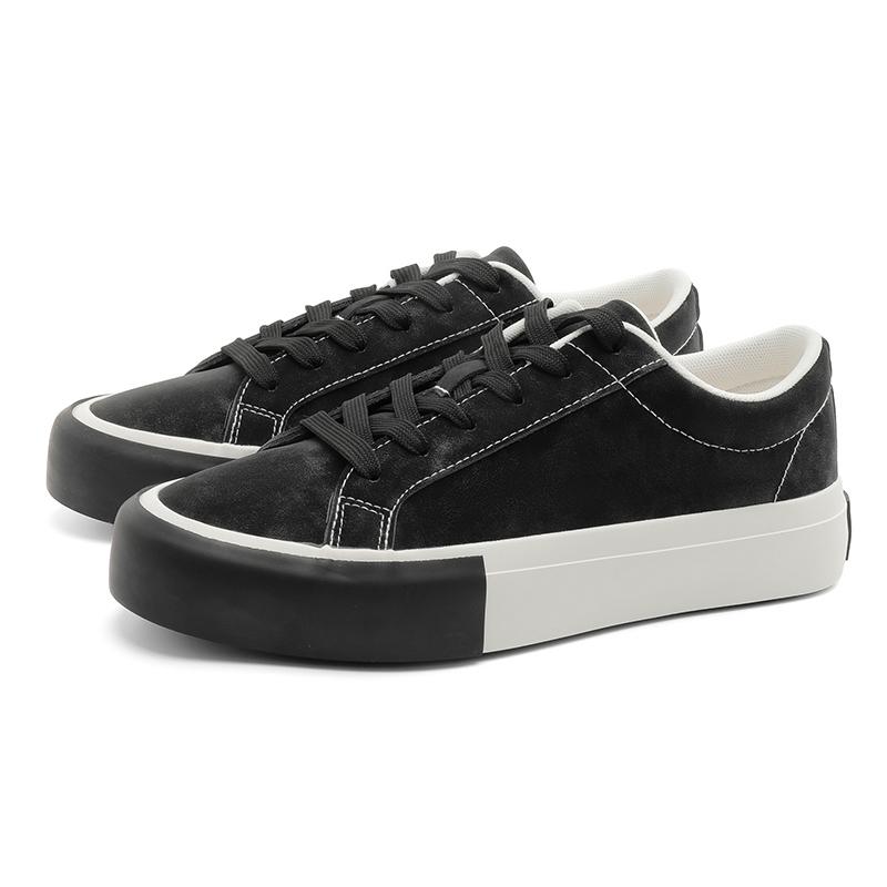 

Fashion All-match Waking Shoes for Men Luxury Flats Design Business Shoes Leather Casual Shoes Fashion Lace-up High Quality Sneakers 44 чёрный