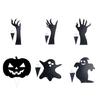 Halloween Black Figure Scary Statue Yard Signs Home Party Decoration