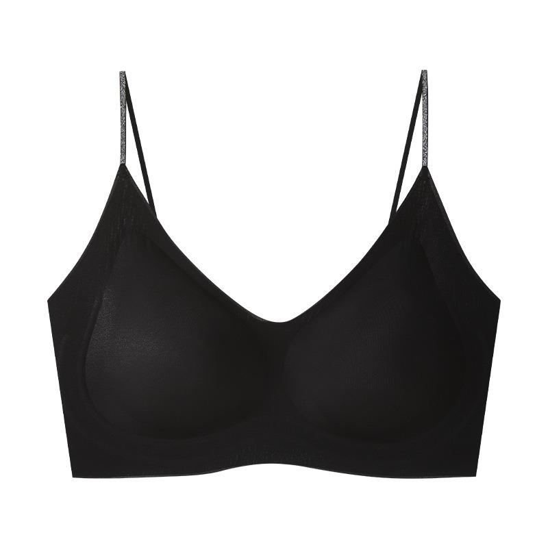 Women Ultra Thin Cool Seamless Beauty Back Wireless Gather Push Up Breathable Large Size Bra