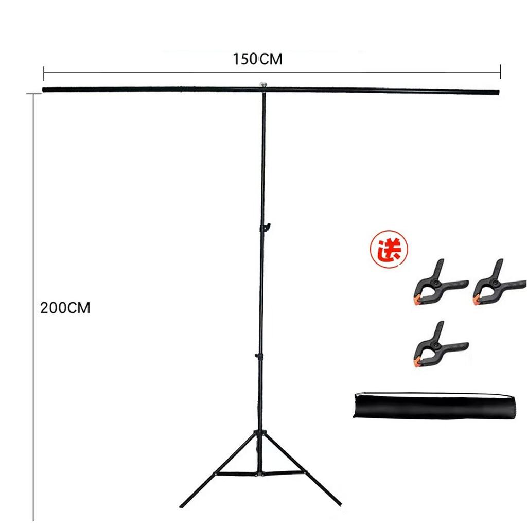 2x2 Meter Studio Green Screen with Retractable Support Frame,Portable Photography Background Cloth for Live Streaming