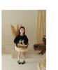 Girls' Bow Long Sleeve Round Neck Sweatshirt - Sweet Autumn/Winter Casual Top