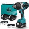 588VF 3/4 Inches 2100N.M Car Truck Repair Impact Driver Tool For 18V Battery High Torque Brushless Electric Impact Wrench