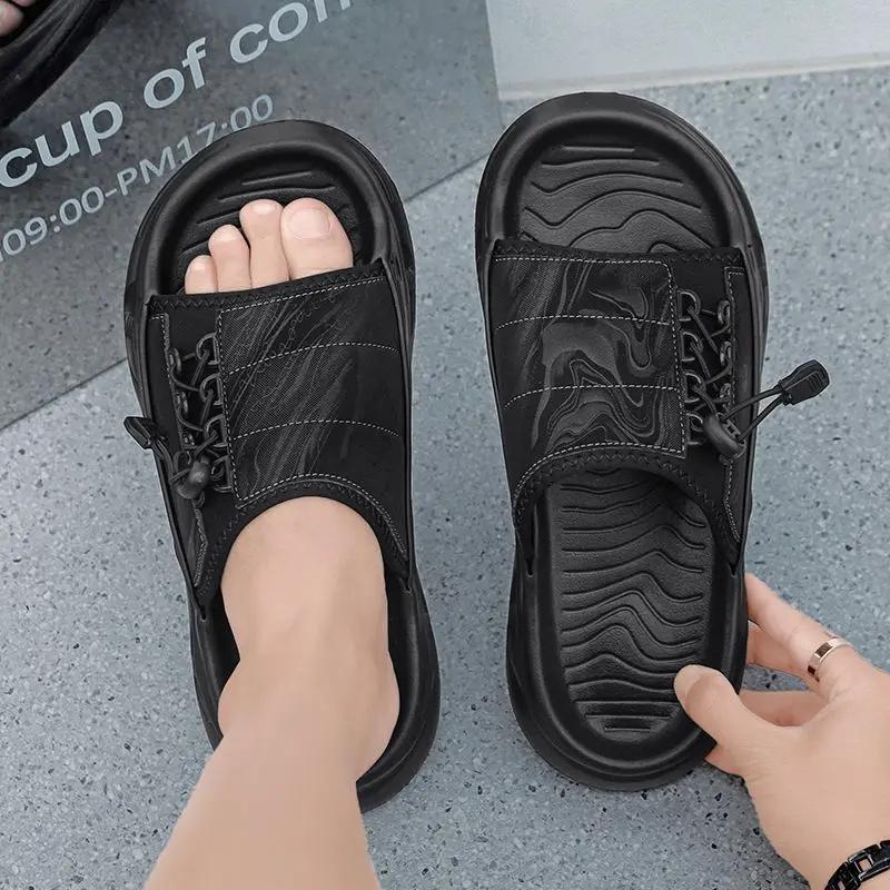 Fashion Slides Platform Beach Sabot Men's Shoe Soft Eva Male Slipper Original Cheap Shoes Liquidation High Quality Fashion Comfortable