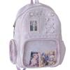 Transparenter Rucksack mit Sternenmuster Lolita Schülertasche Mode Transparente Ita Tasche Mädchen