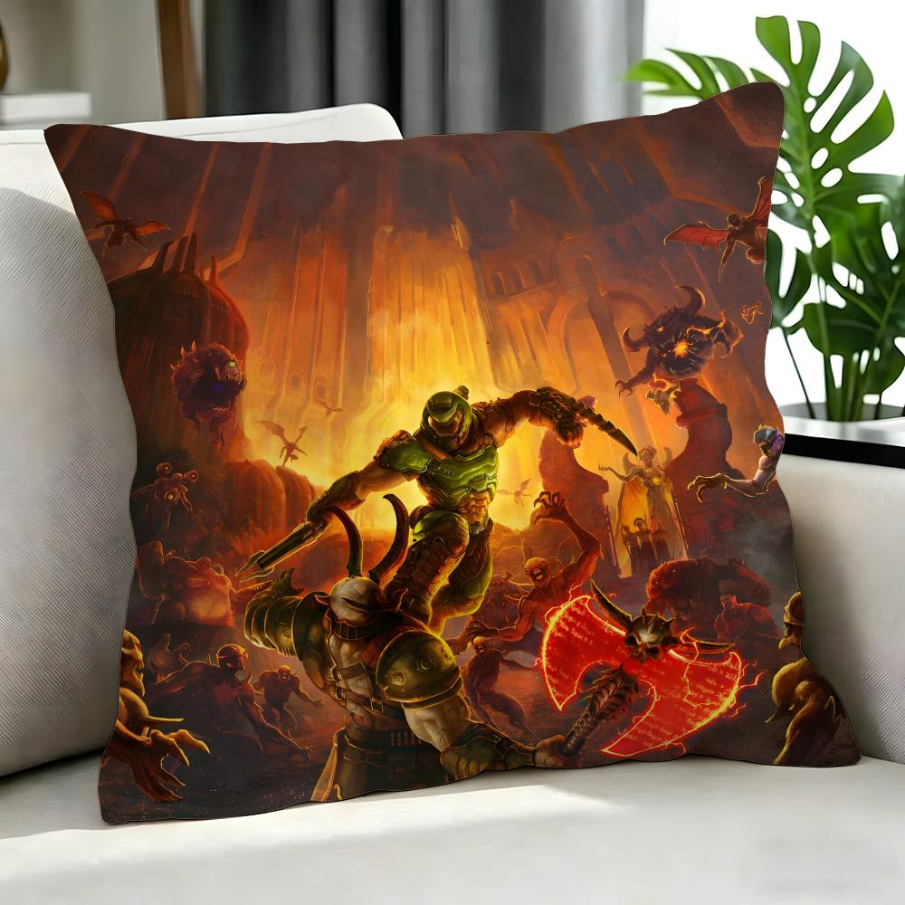 Game DDoom Cushion Cover Cushion Cover Set Pcs x x x Pillowcase Decorative Sofa Home Decor