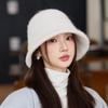 Bucket Hat Women's Autumn and Winter New Knitted Hat Fashion Basin Hat Thermal Ear Protection Bucket Hat