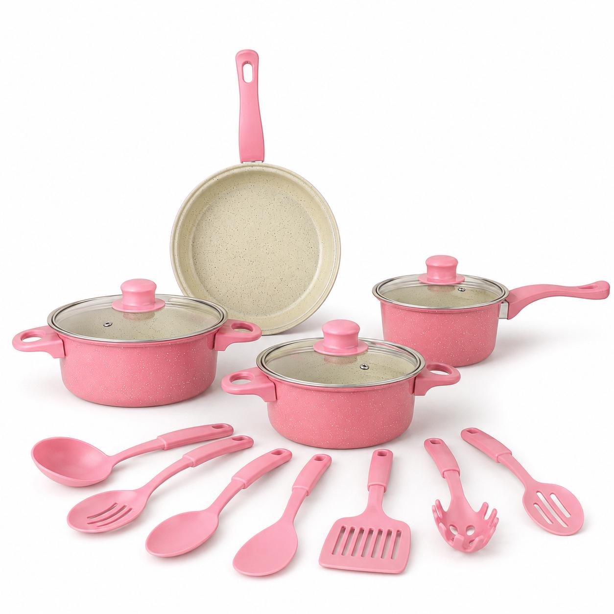 13-Piece Non-Stick Cookware Set: Wok, Soup