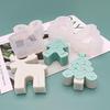 Christmas Gingerbread Tree Silicone Candle Mold Xmas Ornament Making Soap Plaster Resin Deer Casting Molds Home Decor Craft Gift