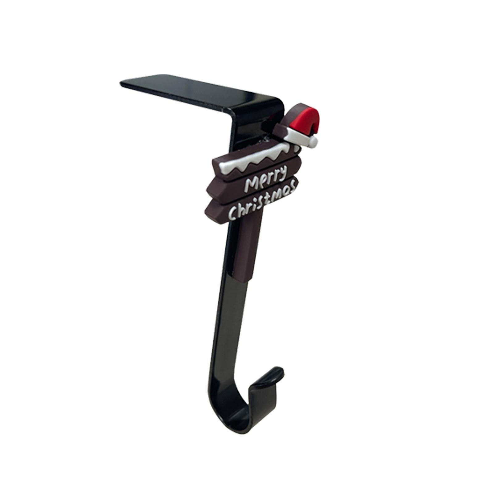 

Стійка для різдвяних панчох, полиця для каміна, декоративний металевий гачок, стійка для різдвяних панчох, затискач для каміна, прикраси для різдвяної вечірки One Size