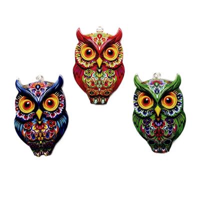 6 Super Bright Owl Pendant for Jewelry Earrings