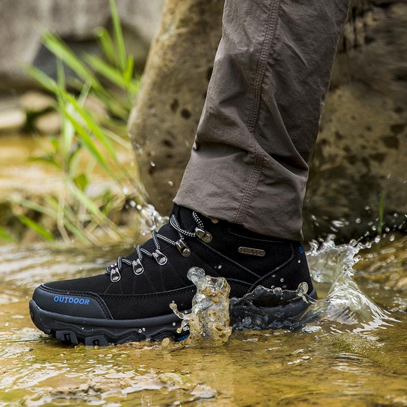 Waterproof Men Hiking Shoes Outdoor Trekking Shoes For Men Ankle Hiking Boots