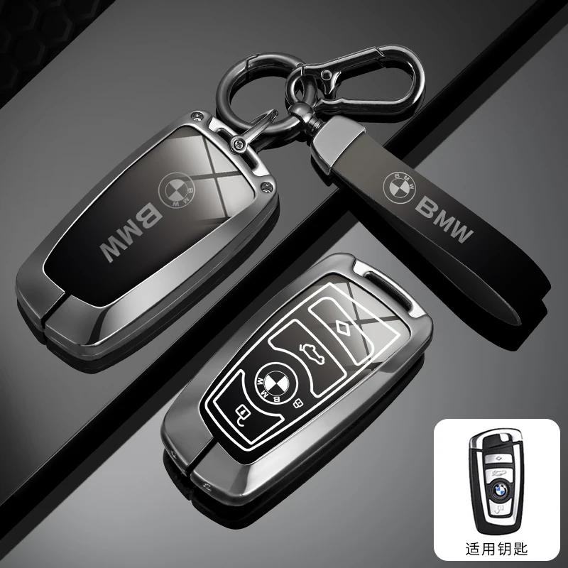 Car Sticker Hot 2025 Car Key Case Cover Shell Key Case Keychain Accessories for BMW 1 3 5 7 Series X1 X3 X4 F20 F30 F18 F25 M3 M