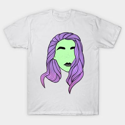 T-Shirt Damen Bye Eyes Harajuku Print Kawaii T-Shirt Sommer Kurzarm Damen T-Shirt Top Tee