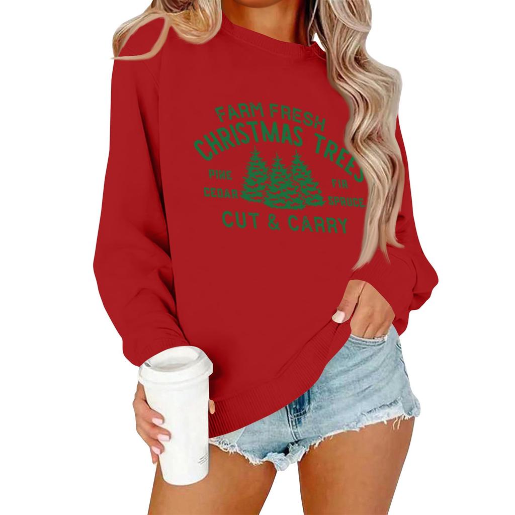 Damemote Uformell rundhals løs langermet ensfarget genser