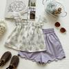 Girls Summer Floral Camisole And Shorts Set Stylish Two Piece Outfit For Kids Casual Wear