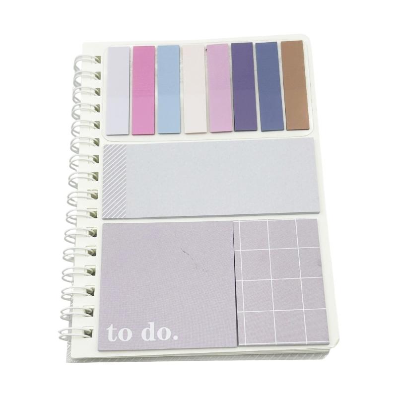Portable Refillable Notepads Colorful Adhesive Index Label for Student Office Workers Note Taking Office School Supplies