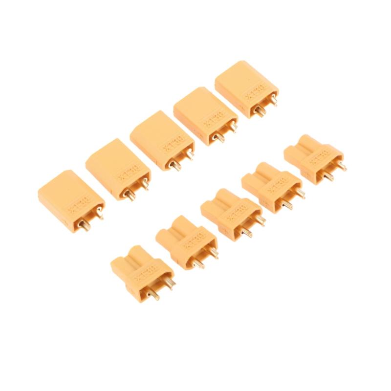 10Pcs Rc Quadcopter Fpv Racing Drone Lipo Battery Quadcopter Car Boat Diy Accessories Xt30 Bullet Connectors Plug