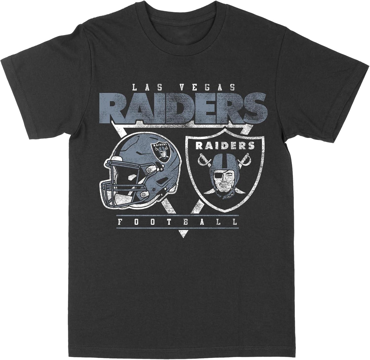 Черная футболка Philcos с логотипом шлема Las Vegas Raiders из НФЛ XXXXXL чёрный