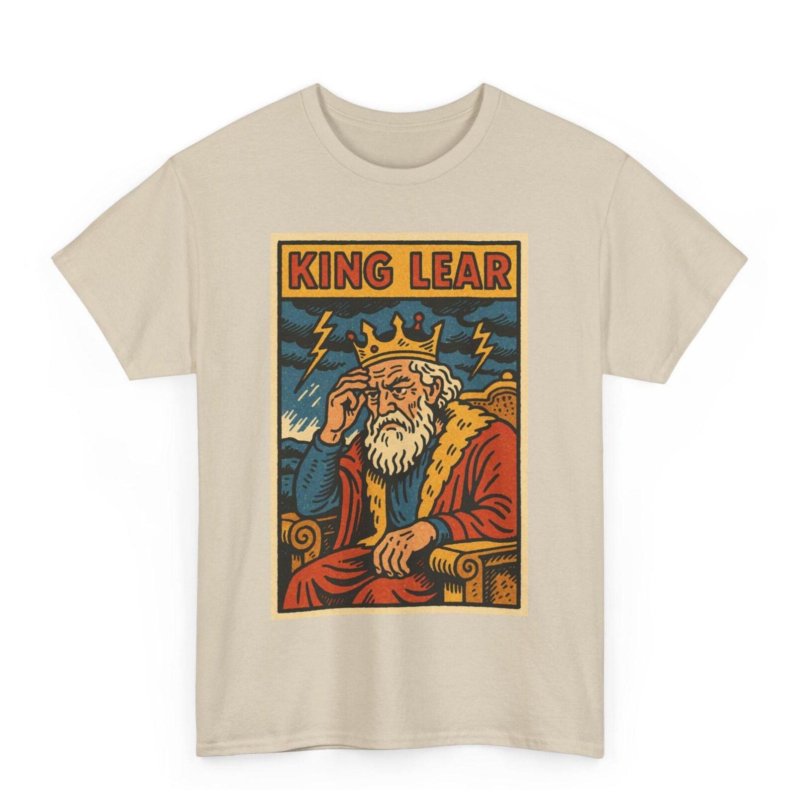 King Lear T-Shirt: Retro Comic Shakespeare Tragedy Tee M