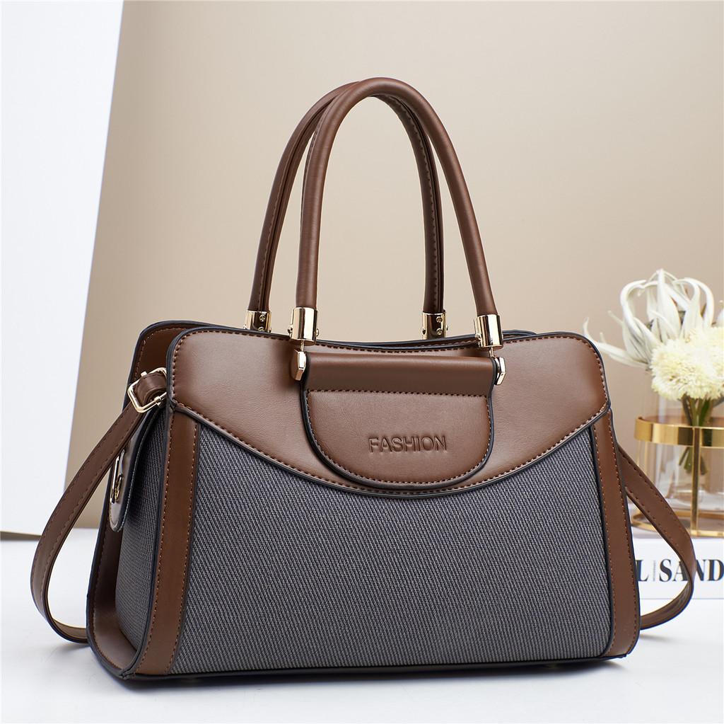 Pu Pouch Crossbody Bag With Color Block Splicing For Daily Fashion Black