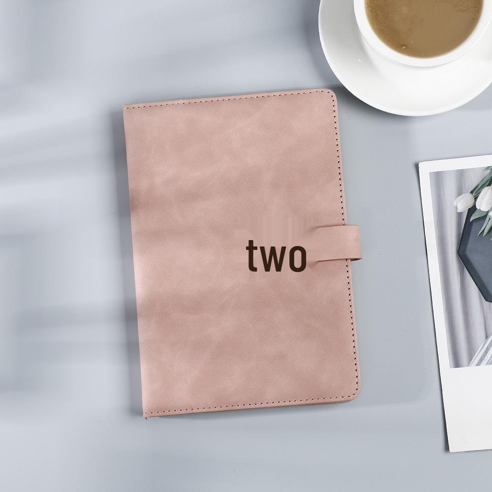 U-förmige Schnalle PU-Leder Business-Notizbuch, Anpassbar für Besprechungen & Aufzeichnungen