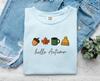 Autumn Icons Shirt Autumn Cozy Gift Women Minimalist Tee Fall T-Shirt Autumn Fan Simple Tshirt Cozy Graphic Hand Drawn Coffee Mug Tshirt