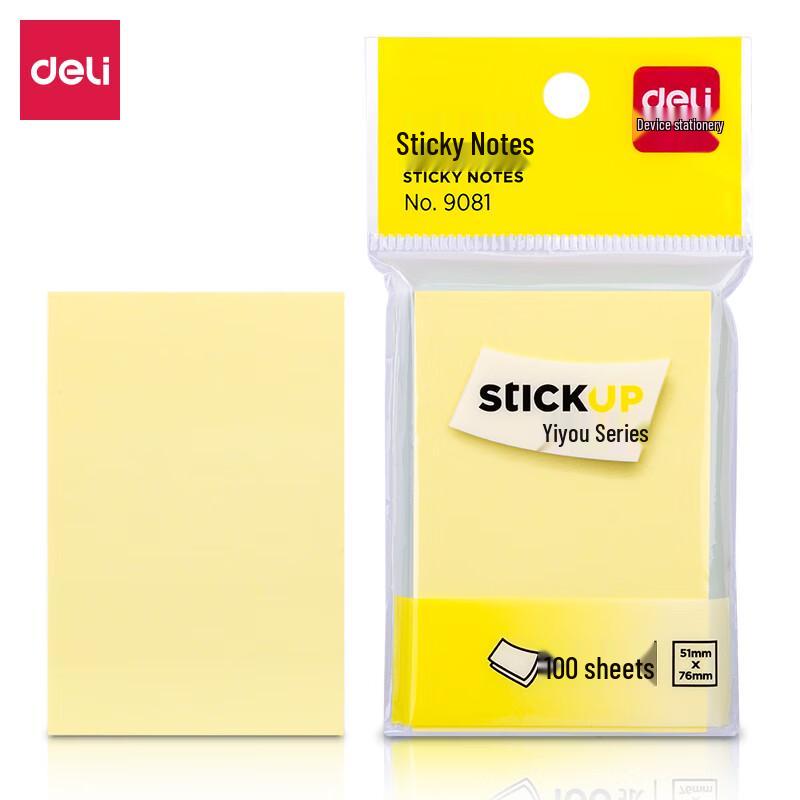 Deli Fluorescent Colored Sticky Notes