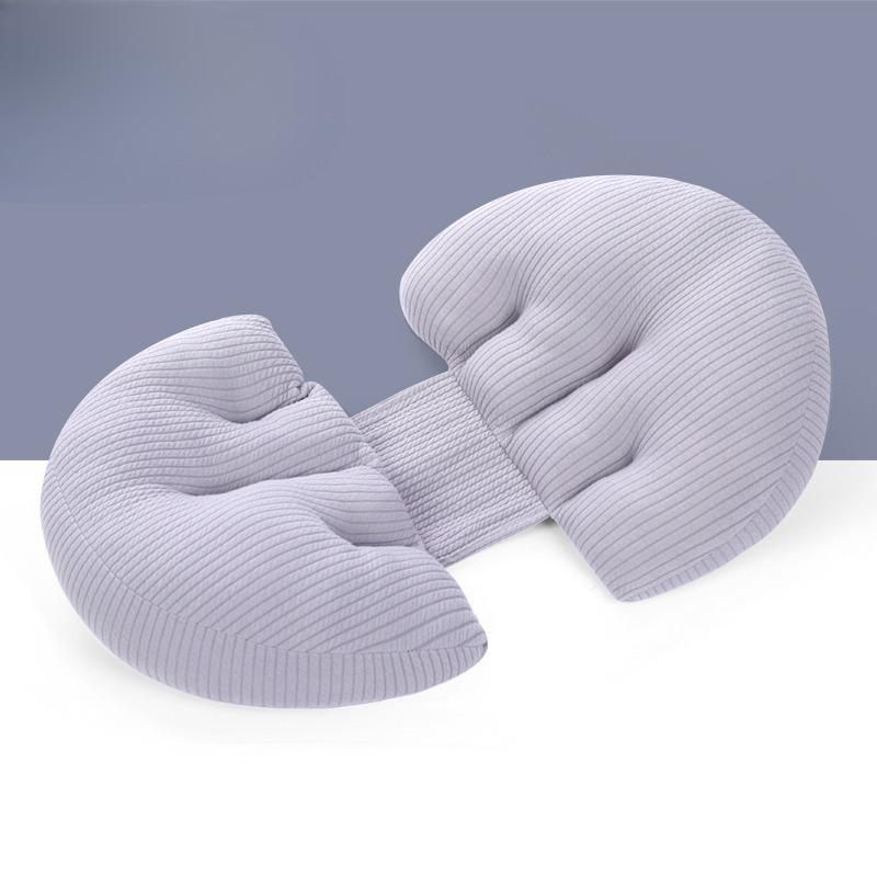 New Maternity Pillow for Back and Side Sleeping Pregnancy Wedge Belly Support Multipurpose Knit Cotton Pillow