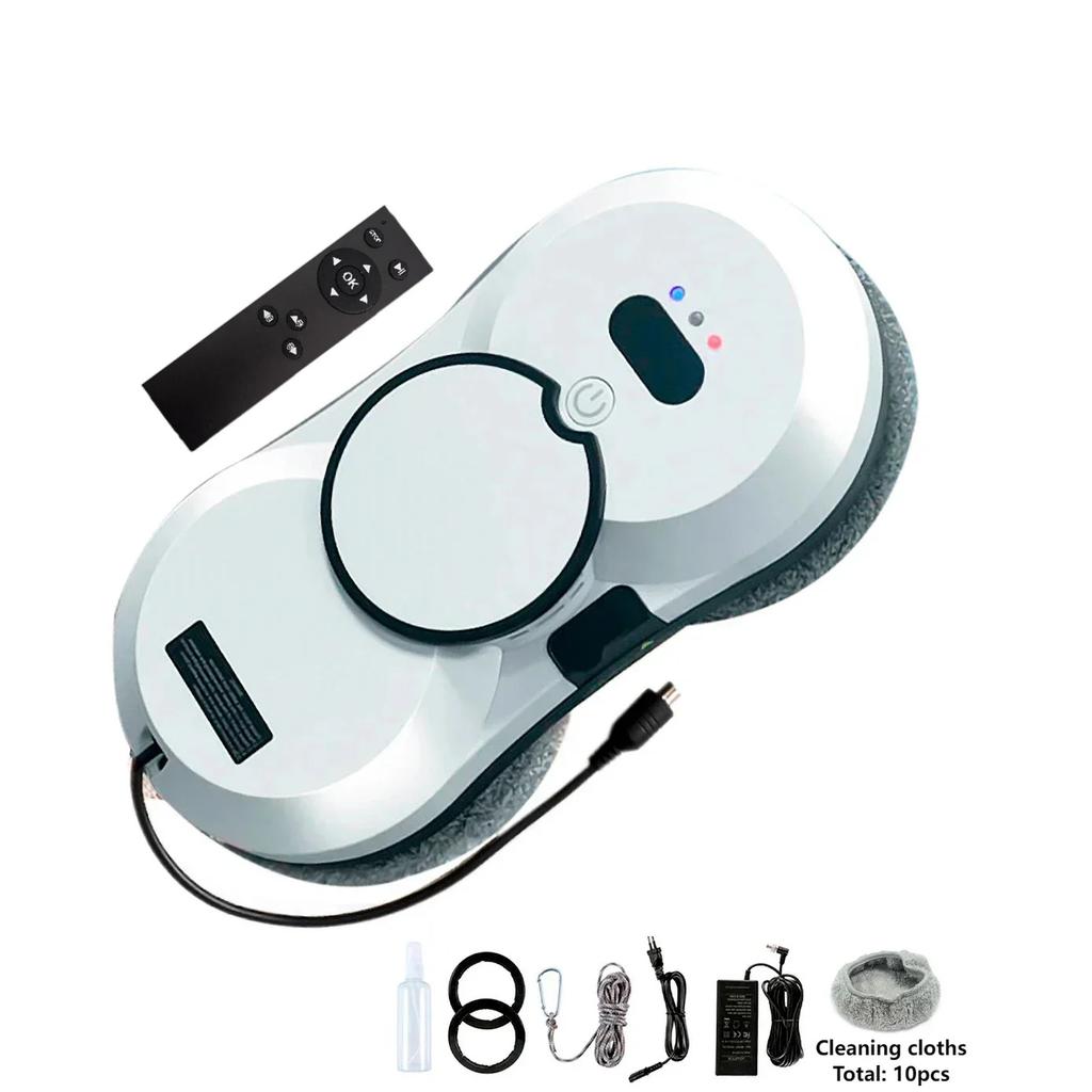 Double-sided Glass Cleaning Robot Vacuum Cleaner Water Spray Window Cleaning Robot High Suction Smart Electric Window Cleaner