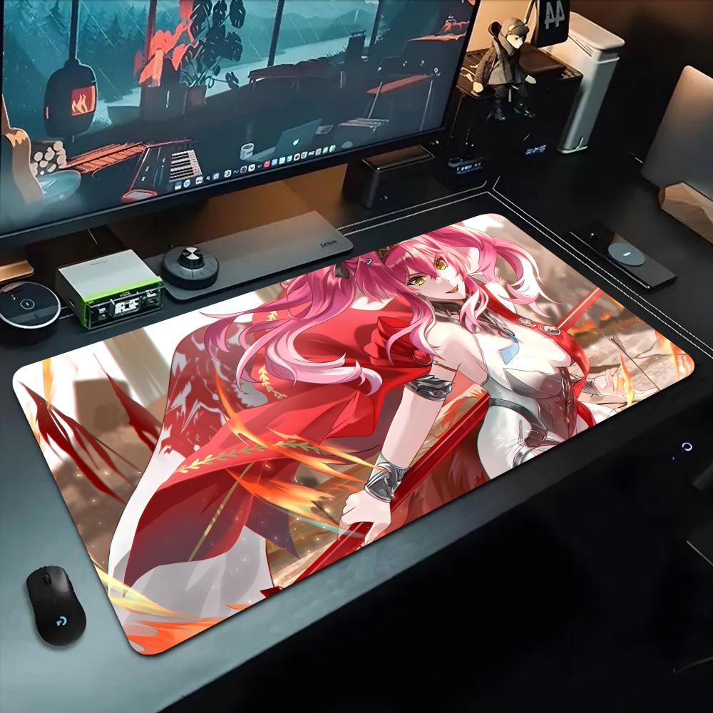 Lupa Wuwa Mouse Pad 500X1000 Mm Large Gaming Mousepad Gamer XL Rubber Otaku Keyboard Pad Laptop Desk Mat