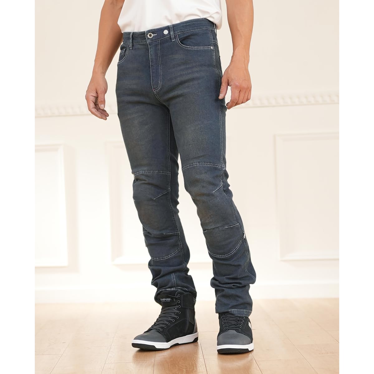 

KOMINE Модель 2025 Enigma Light Protect Джинсы для и CE Deep Размер WJ-7325R Мотоциклы, Весна, Лето, Осень, Протектор, Стрейч, Индиго, L/32