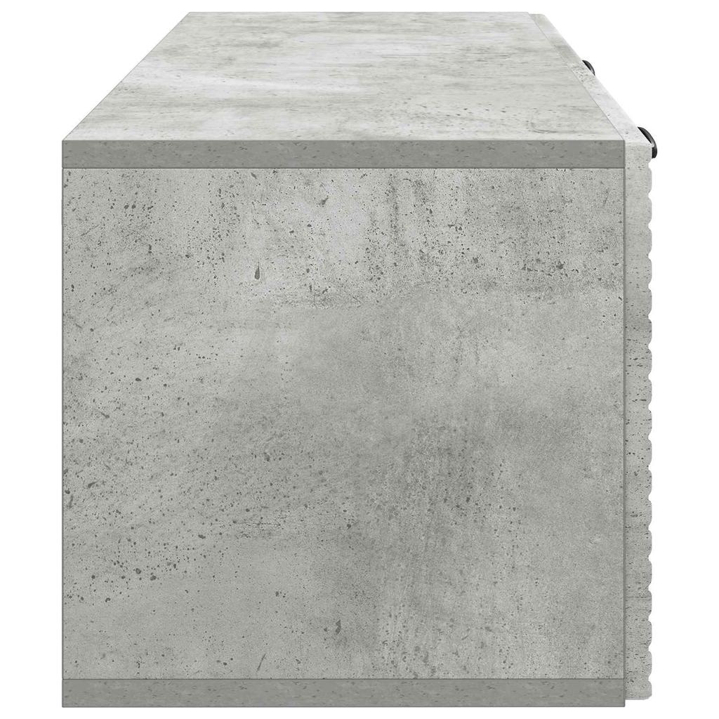 Wall Mounted TV Cabinet Concrete Grey 78.5 x 31 x 30 cm