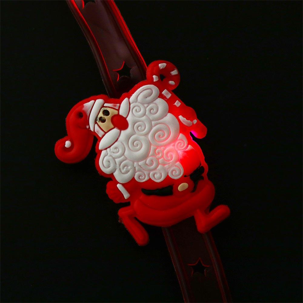 Plastic Christmas Pop Circles Christmas Christmas Toys Hand Ring LED Christmas Bracelet  Christmas