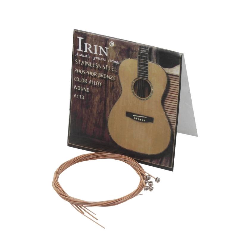 6Pcs/pack Folk Guitar String, Steel Core Guitar Strings Set Practice Replacement