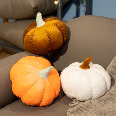 Halloween Pumpkin Soft Plush Pillow Stuffed Simulated Pumpkin Sofa Chair Cushion Thanksgiving Day Autumn Harvest Festival Decor