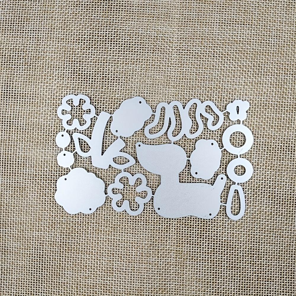 Lammblume Gras Rahmen Metall Stanzformen Scrapbooking Silbern Präge Schablone DIY Fotoalbum Kartenherstellung