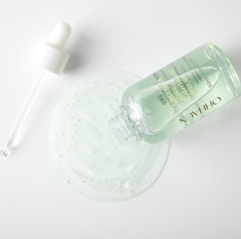 Ohhaun Grüner Tee Porenverfeinerndes Serum 50 ml — Leichtes Serum für Porenpflege & Hautbalance