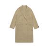 Balbi Classic Handmade Wool Double Long Coat Beige