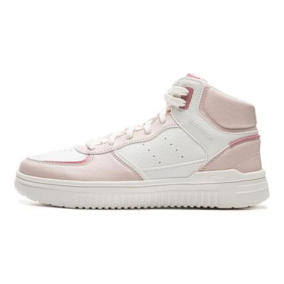 Li Ning Qiong Yun Hi Minimalistisch Vielseitig Mode Patchwork Obermaterial Dicke Sohle Rebound Rutschfest Abriebfest Atmungsaktiv High-Top Skateschuhe AGCU550-4