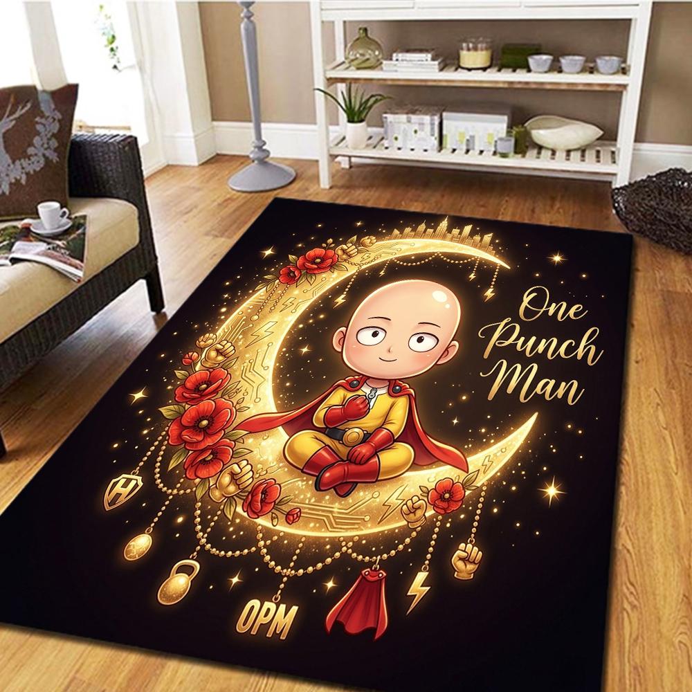 One-Punch Man Living Room Carpet & Bedroom Rug, Home Decor Cool Movie Mat & Play Floor Mat -HE39