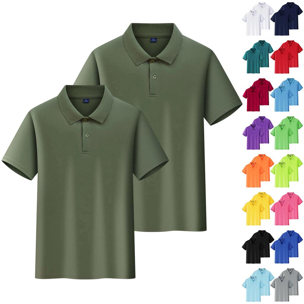 Kids Quick Dry Shirt with Collar, Short Sleeve Sports T-Shirt for Boys and Girls