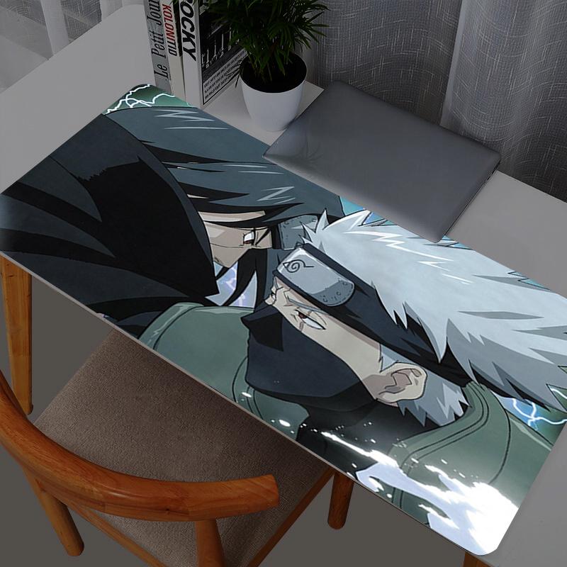 Mouse Pad Anime Naruto Itachi Uchiha Gamer Large Mouse Pads XL Tablet Varmilo Keyboard Carpet Kawaii Gaming Accessories Mousepad