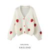 Kaslead New Arrival Women's Clothing Fashion Style Fashion Minimalist Stereo Strawberry Knitwear Outwear