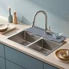 Non-Slip Sink Draining Pad S/M/L Water Drip Catcher Tray Silicone Faucet Mat  Dishwashing Area