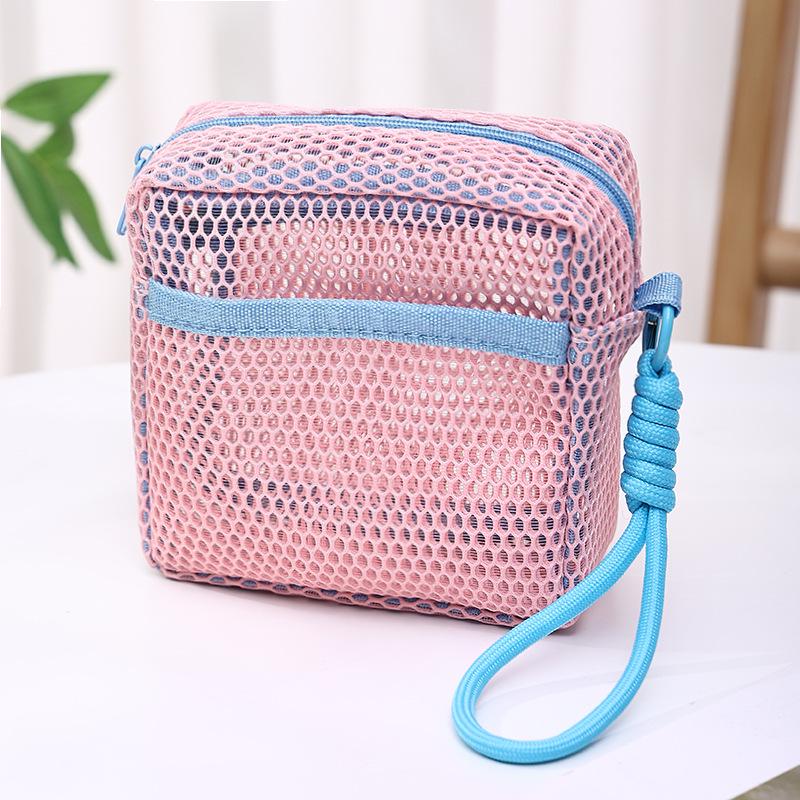 

Dopamine Portable Mesh Storage Bag - Compact Multipurpose Makeup and Essentials Organizer 13*13*6