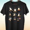 Pinguin Poster Stimmungen T-Shirt K449