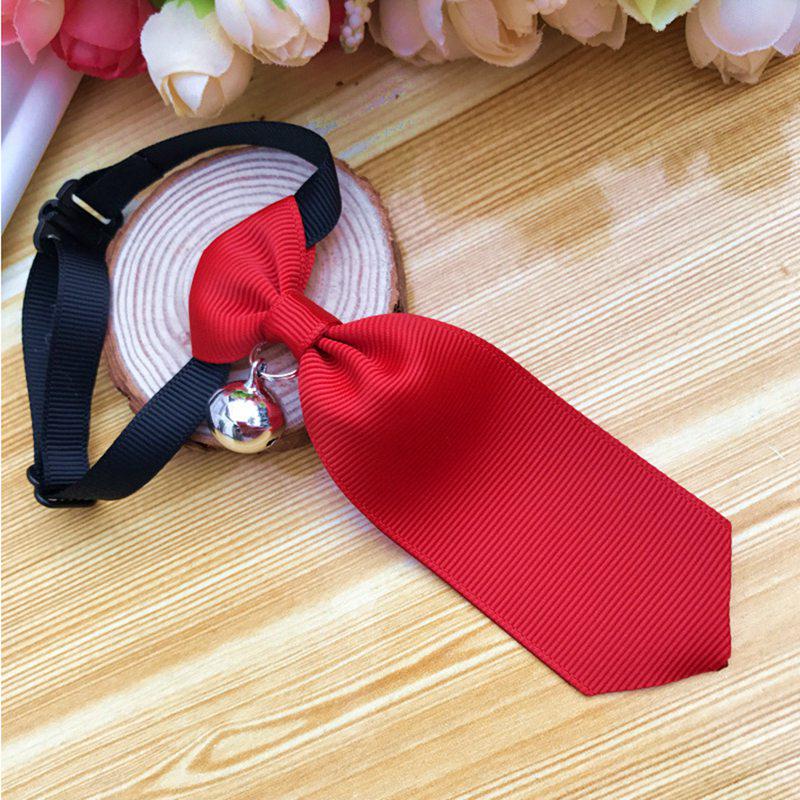 

Ошейник для собак в британском стиле, регулируемый галстук с колокольчиком для украшения