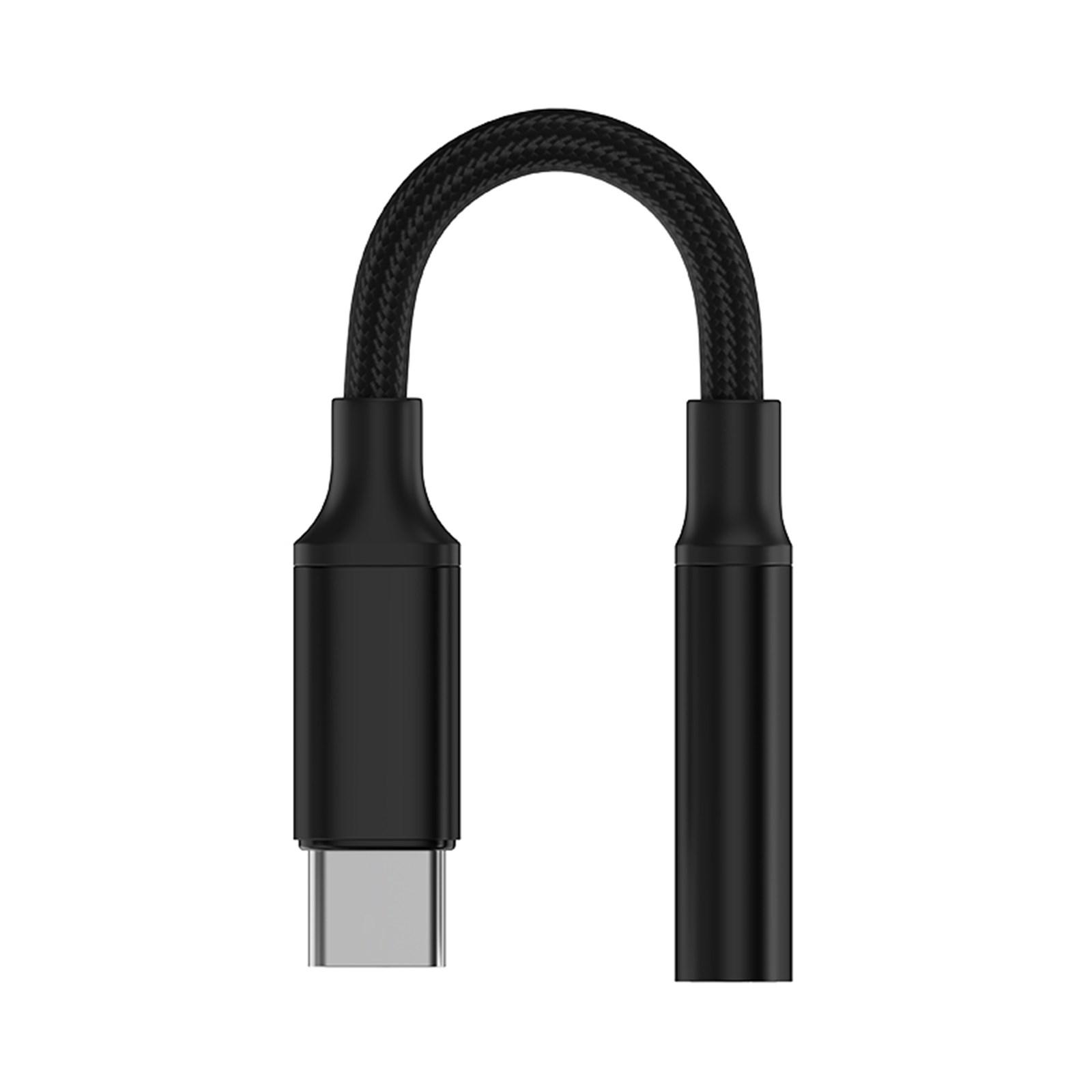 

Адаптер для наушников USB Type C на 3,5 мм Кабель-конвертер USB C 3,5 мм для iPhone 15 16 Адаптер USB C чёрный